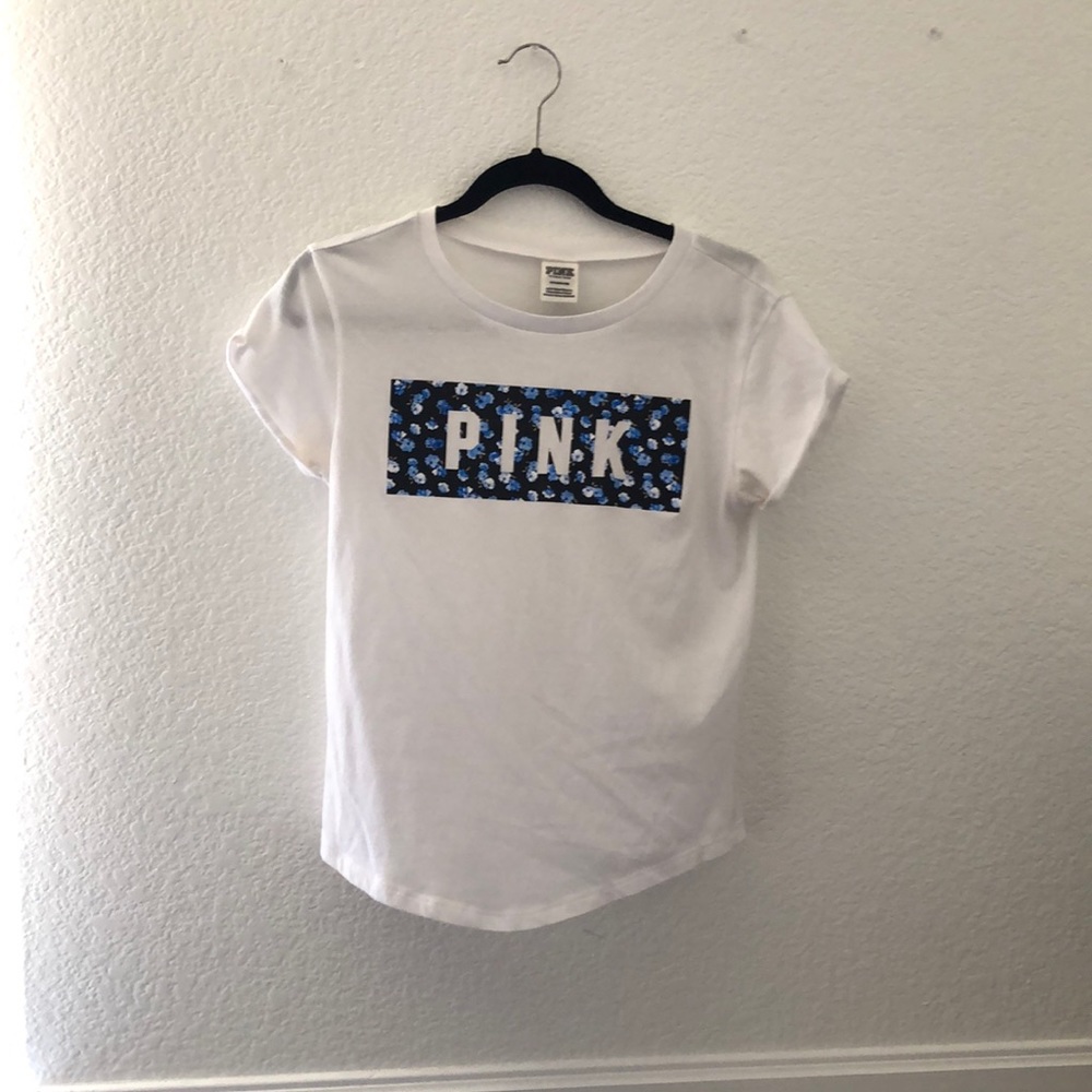 White Pink brand t-shirt